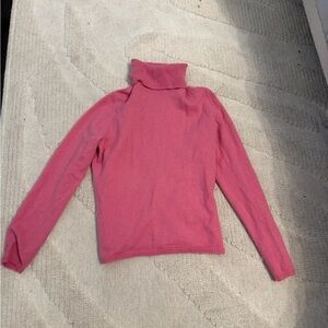 Ann Taylor Rose Turtleneck Sweater 100% cashmere
